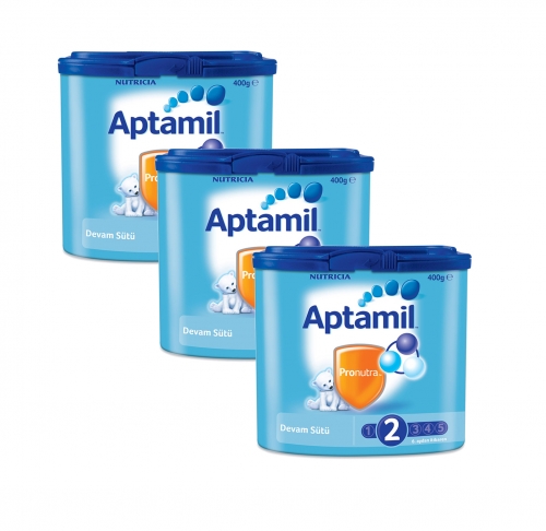  Aptamil 2 - Devam Sütü 3 X 400 gr. (1200 gr)  (SKT'li)
