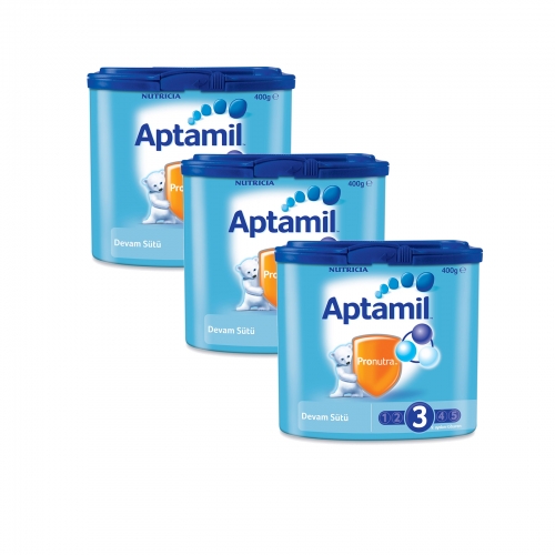  Aptamil 3 - 400 gr Devam Sütü X 3 Adet (1200 Gr) (SKT'li)