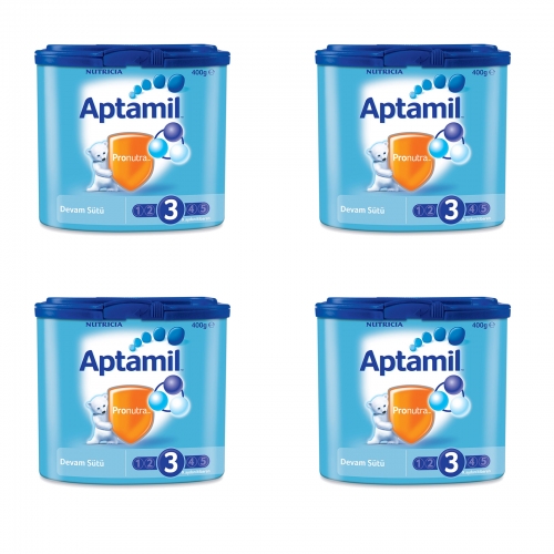  Aptamil 3 - 400 gr Devam Sütü X 4 Adet (SKT'li)