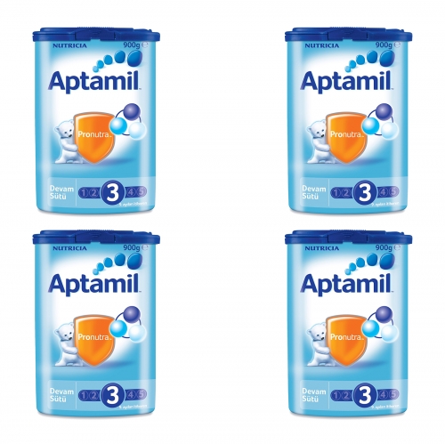  Aptamil 3 - 900 Gr Devam Sütü X 4 Adet  (SKT'li)