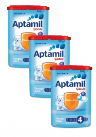  Aptamil 4 - 900 gr Çocuk sütü x 3 Adet (SKT'li)