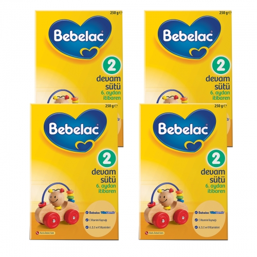  Bebelac 2 - 250 Gr Devam Sütü X 4 Adet (1000 Gr) (SKT'li)