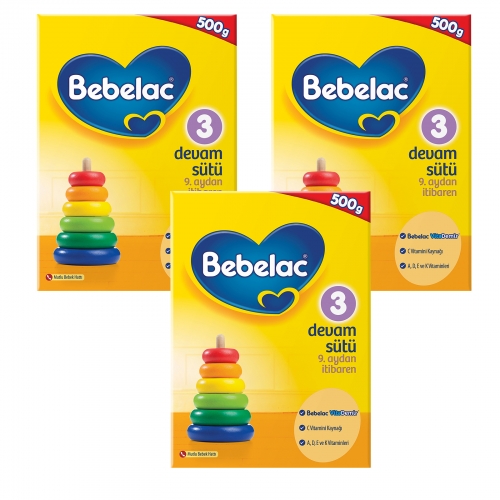  Bebelac 3 - 500 Gr Devam Sütü X 3 Adet (1500 Gr) (SKT'li)